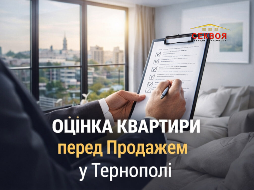 Банер про оцінку квартири перед продажем у Тернополі